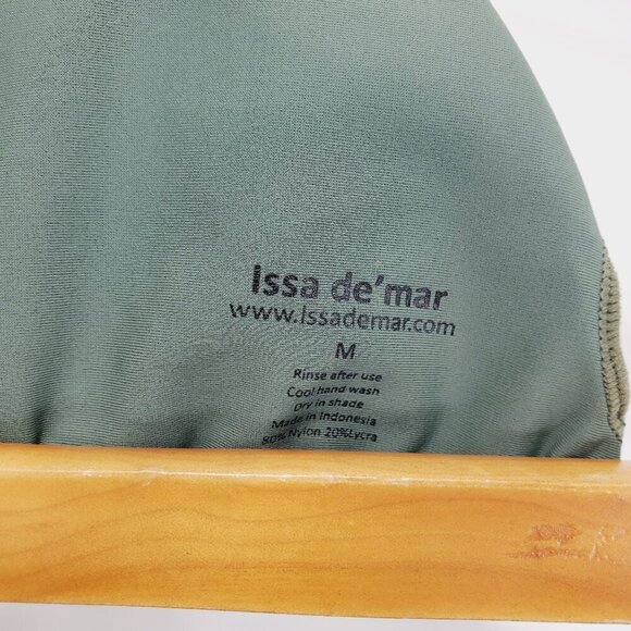 Issa De Mar Leila Sage Green Triangle 2pc string Bikini Swim Suit S/M (A-9) - Picture 7 of 14